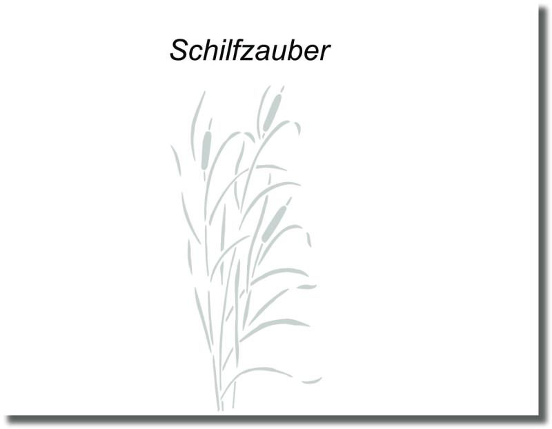 Elegante Duschfolie mit dem Motiv Schilfzauber für Glasduschen und Duschtüren, ideal als stilvoller Sichtschutz nach Maß im Badezimmer.